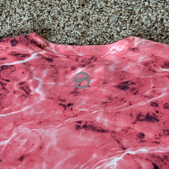 Magellan Outdoors Fish Gear Shirt Women Large Pink Blue Ombre Long Sleeve EUC 🎣 - Picture 6 of 8